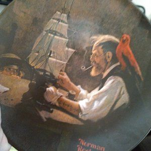 Norman Rockwell "The Ship Builder" collector plate